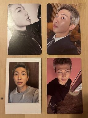 Set of 4 OFFICIAL RM of BTS photocards - Arirang - Kim Namjoon